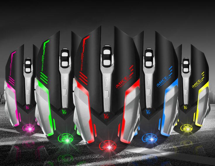 6D LED light gaming mouse